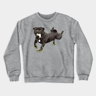 the dog drooled - vector image Crewneck Sweatshirt